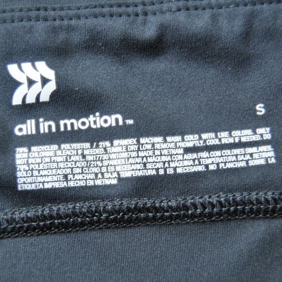 All in Motion Small Black Pants w/ Pockets Straight Leg Design - Picture 8 of 8
